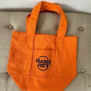 Trader Joe's Halloween Mini Orange Tote Bag